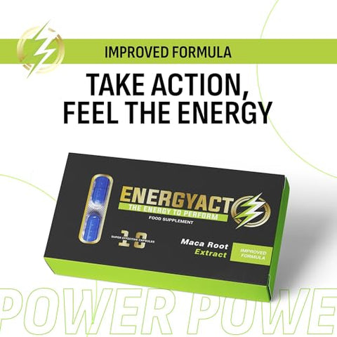 ENERGYACT - Blended Sports Nutrition: Potencialize sua Energia e Resistência com 10 Sachês