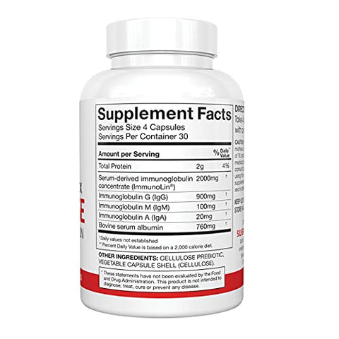 Cleanse – Desintoxicação Diária do Intestino – 1 Frasco – 120 Cápsulas – Fornecimento de 30 Dias – Imunoglobulina G, A - Silver Fern