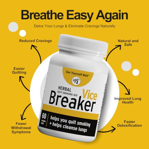 See Yourself Well - Vice Breaker: Pare de Fumar de uma Vez por Todas. Deixe de Fumar em 30 Dias. Limpe Seus Pulmões, Elimine Desejos, Recupere Sua Saúde