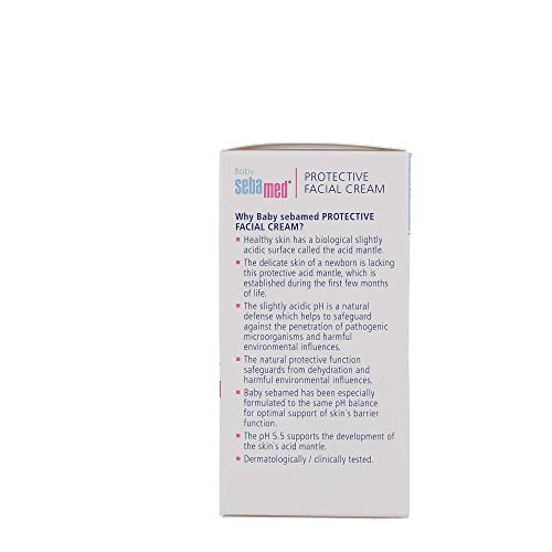 Creme Facial Protetor SEBAMED Baby Ultra Suave Hidratante para Pele Delicada (50mL)