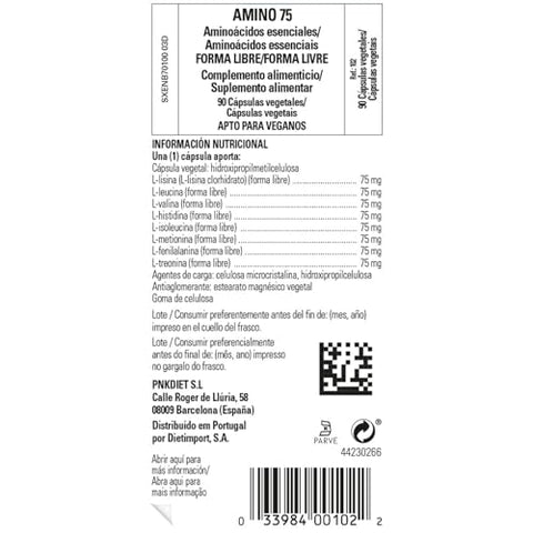 SOLGAR - Solgar Essential Amino Complex – 90 Cápsulas Vegetais – Aminoácidos Essenciais em Forma Livre – Não-OGM, Vegano, Sem Glúten, Sem Laticínios, Kosher – 90 Porções