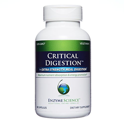 Enzyme Science - Critical Digestion – 90 Cápsulas de Alta Potência para Suporte à Digestão, Inchaço e Indigestão
