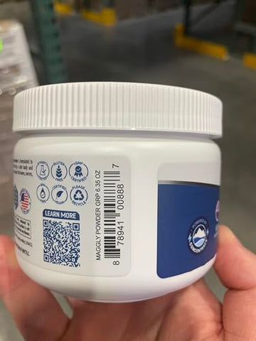 Pó de Magnésio Glicinato | Suplemento Diário de Magnésio 120 mg | Sabor Natural de Uva | Mistura para Bebida | Fornecimento de 30 Dias - Trace Minerals