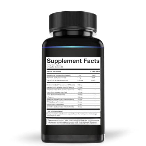 PERPETUA.LIFE - Complexo Anti-Aging NAD AEON com Nicotinamida DUO™, Fisetina, Quercetina, Resveratrol, TMG, Spermidina, Astragalus, L-Theanina e Mais | Marca AEON