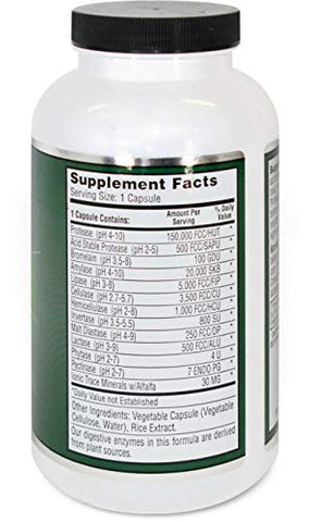 Allegany Nutrition - Digestive Enzymes HP – Cápsulas: 270 caps – Marca Líder em Enzimas Digestivas