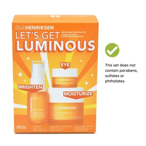 Conjunto Essenciais de Vitamina C Iluminadora Let’s Get Luminous da Ole Henriksen – Brilho Radiante, Pele Revitalizada, 100% Natural