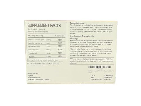 SkyFeel - Maximize a Performance Energética e Resistência Vigorosa com o Produto de Marca: Elevação Máxima de Energia