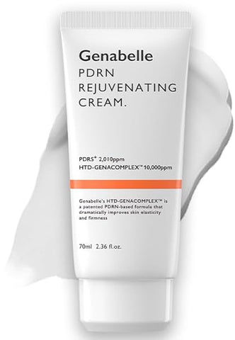 Genabelle - Creme Rejuvenescedor PDRN – Hidratante Leve com PDRN, CICA e Ácido Hialurônico – Fórmula Nutritiva, Hidratante e Calmante – 70ml
