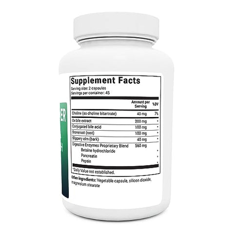 Dr. Berg Nutritionals - Fórmula Extra Forte da Dr. Berg para Vesícula Biliar – Feita com Sais Biliares Purificados