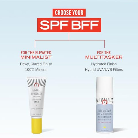 Ultra Repair Face Moisturizer com Protetor Solar, FPS 30 – Hidratação Diária 2 em 1 – 50 ml - First Aid Beauty