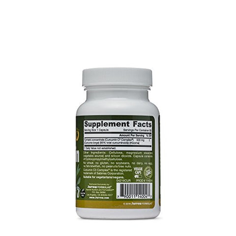 Curcumin 95 – Suporte Antioxidante, 500 mg, 60 Cápsulas - Jarrow Formulas