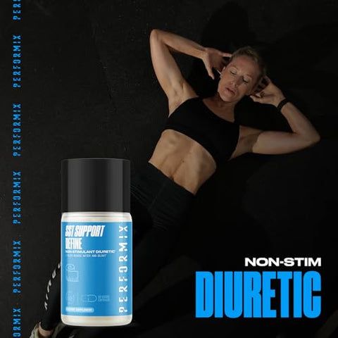 SST Suporte Define Diurético Não-Estimulante – 60 Cápsulas Vegetais – Reduz Retenção de Água e Inchaço – Suporte à Saúde do Trato Urinário - PERFORMIX