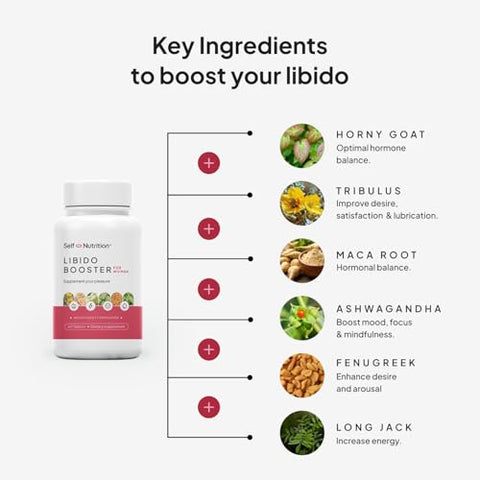 SELF NUTRITION - Libido Booster para Mulheres, Sensibilidade – Aumente seu Desejo com Resultados Incríveis!