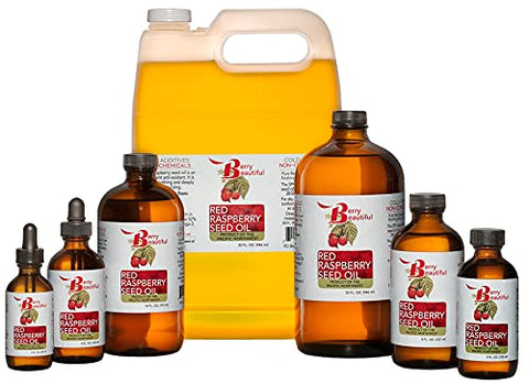 Berry Beautiful - Óleo de Semente de Framboesa Vermelha – 118 ml – Extraído a Frio de Framboesas cultivadas por agricultores da Northwest Berry Co-op