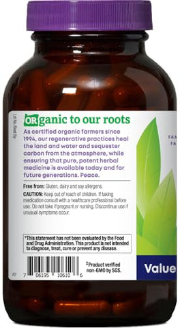 Oregon's Wild Harvest - Oregon’s Wild Harvest Cardo Leiteiro Dente-de-leão Orgânico, 180 Cápsulas