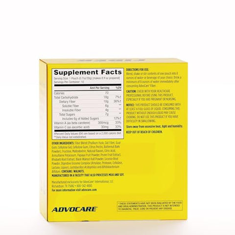 Fiber – Suplemento Alimentar em Pó com Fibra Solúvel – Marca AdvoCare - AdvoCare