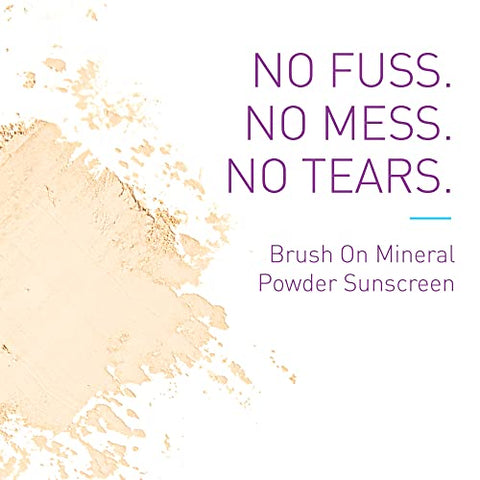 Brush On Block - Protetor Solar em Pó Mineral BOB KIDS FPS 30, Amplo Espectro, Resistente à Água 80 Min, Fácil Aplicação para Crianças e Bebês, Fabricado nos EUA