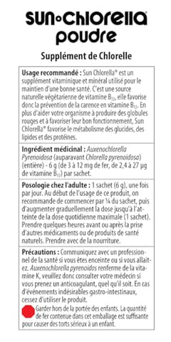 Pó Alga Verde Superalimento Suporta Bem-Estar do Corpo Inteiro, Defesa Imunológica e Saúde Intestinal | 100g - Sun Chlorella