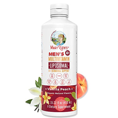 Multivitamínico Liposomal Masculino 40 | Suporte Hormonal | Absorção Ultra | Suporte Imunológico | Saúde Reprodutiva | Energético para Homens | Não OGM | Vegano - MaryRuth Organics