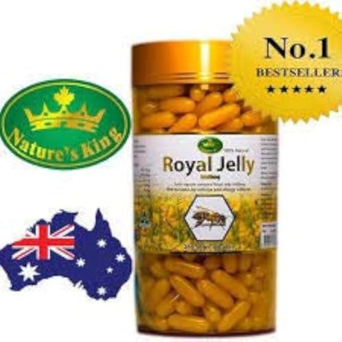 NatureNow - Nature’s King Geléia Real 1000 Mg. 365 Comprimidos – Benefícios para a saúde e vitalidade – Marca Nature’s King