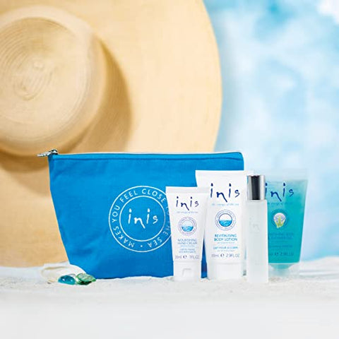 Inis the Energy of the Sea - Inis – Conjunto Presente Voyager com Bolsa de Cosméticos – Energia do Mar – 100ml