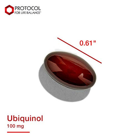 PROTOCOL FOR LIFE BALANCE - Protocol For Life Balance – Ubiquinol 100 mg – Suporte Cardiovascular com Forma Ativa de CoQ10, Energia, Saúde do Coração, Atividade Antioxidante – 60 Softgels