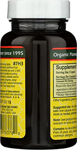 YS Eco Bee Farms - YS BEE Farms Cápsulas de Geléia Real Pura, 35 CT – 100% Natural e Nutritivo