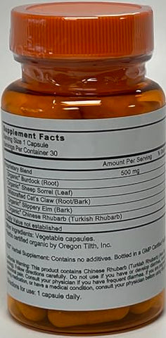 ULTIMATE EFAs - YES Organic ESSIAC Cápsulas Herbais – Mistura Sinérgica de Ervas Premium para Saúde Holística e Bem-Estar Completo – 30 Cápsulas – 1 Mês de Suprimento