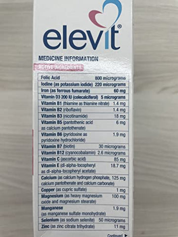 ELEVIT - TAB com Iodo 100s Envio Padrão – Comprimidos – Marca em Destaque