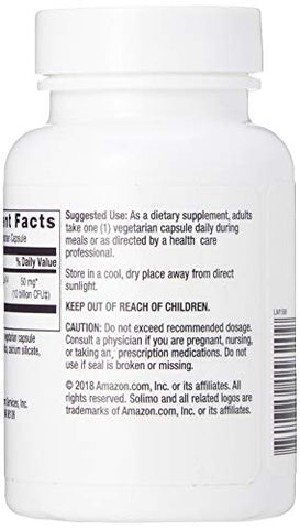 Amazon Brand – Solimo Cápsula Probiótica Diária, 10 Bilhões de Culturas Ativas, Apoio à Saúde Digestiva e Intestinal, 60 Unidades (Fornecimento de Dois Meses)