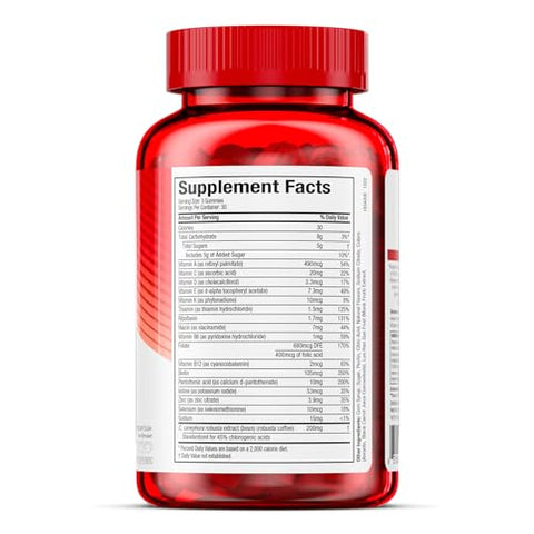 Gummies – 99% Livre de Cafeína – Metabolize Carboidratos, Proteínas – 60 gomas - Hydroxycut