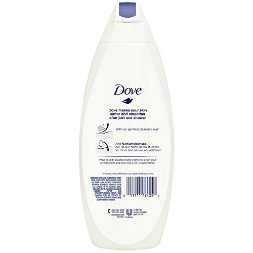 Sabonete Líquido Corporal Com Nutrientes Naturais para Pele Instantaneamente Macia e Nutrição Duradoura Hidratação Profunda Livre de Sulfato 650 ml, 4 Unidades - Dove