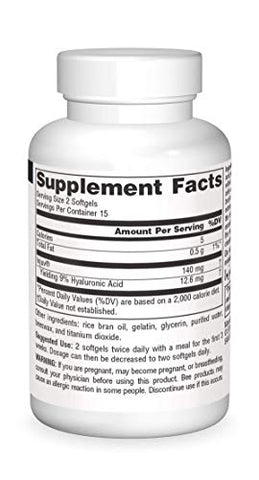 Ácido Hialurônico Injuv 70mg – 30 Softgels | Ácido Hialurônico para Pele Hidratada | Marca Source Naturals - Source Naturals