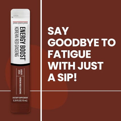 JUNG KWAN JANG - JungKwanJang Ginseng Vermelho Coreano (1000mg) Energia Extração em Bastões, 30 Unidades