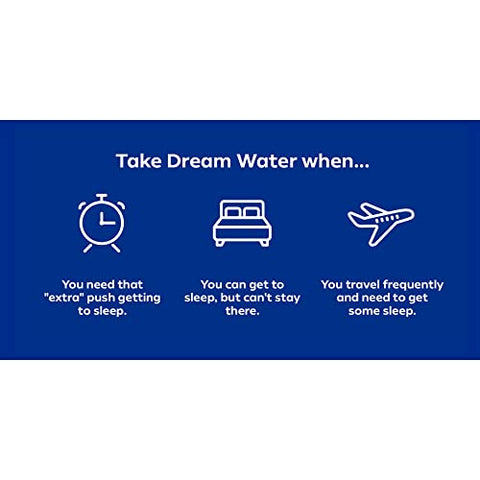 Bebida Noturna de 2,5 oz com Melatonina 5mg, GABA e 5-HTP – 24 Unidades - Dream Water