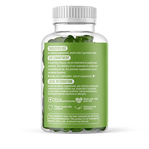 SweetHeartBeauty - Matcha Energy Gummies – Goma de Matcha com Extrato de Chá Verde by Sweetheart Beauty | Detox e Limpeza com Chá Verde | Vegano, Sem Glúten e Não-OGM