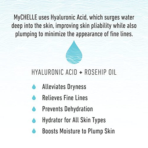 MyChelle Dermaceuticals - MyCHELLE Dermaceuticals Ultra Hyaluronic Hydrating Serum – Hidratação Intensa para Pele Seca com Ácido Hialurônico Vegano, Ajuda a Preencher a Pele e Reduzir a Aparência de Linhas Finas – 30ml