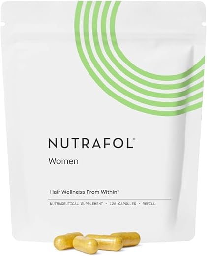 Mulheres 18-44 Anos – Cabelo Mais Forte e Espesso – Recomendado por Dermatologistas – 1 Mês – 60 Cápsulas - Nutrafol