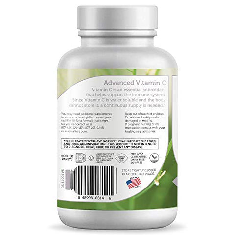 Pureway C 1000mg – Vitamina C Avançada Certificada Kosher, 90 Comprimidos (Embalagem com 90 Unidades) - Zahler