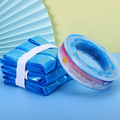 Generic - Refis de sacos para lixeira de fraldas compatíveis com Lixeiras Diaper Genie – Pacote com 9 unidades (CL01ZHY)