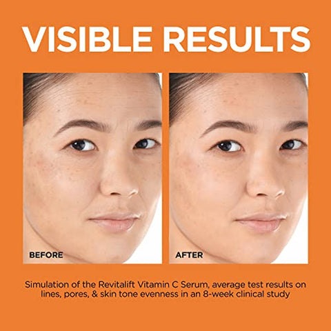 L'Oreal Paris - L’Oreal Paris Revitalift Serum Vitamina C Pura 12%, Vitamina E, Ácido Salicílico, Iluminador 30ml Amostra Hidratante