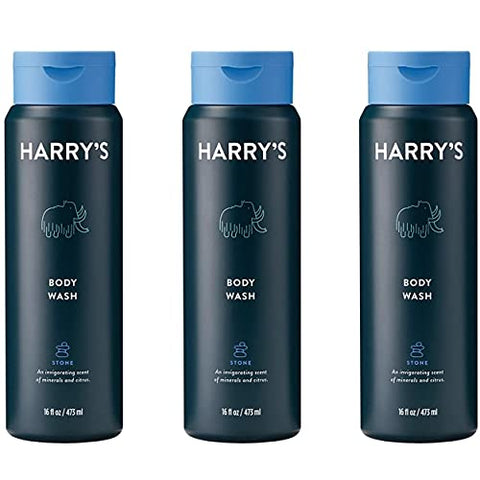 Harry's - Harry’s Body Wash Masculino, Fragrância Stone, 473 ml (Pack com 3 unidades)