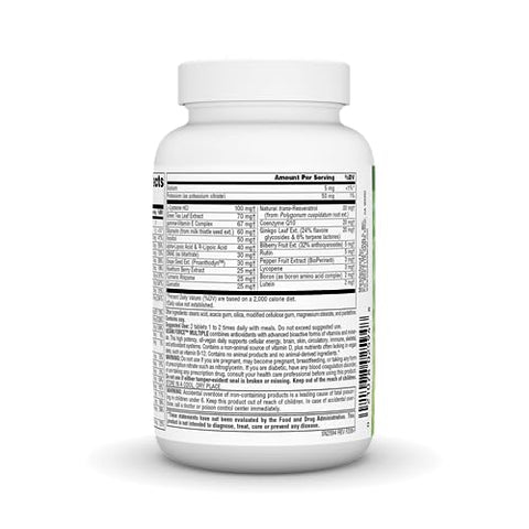 Vegan True Vegan Force Multiple – Fórmula Avançada de Energia para Veganos – 60 Comprimidos - Source Naturals