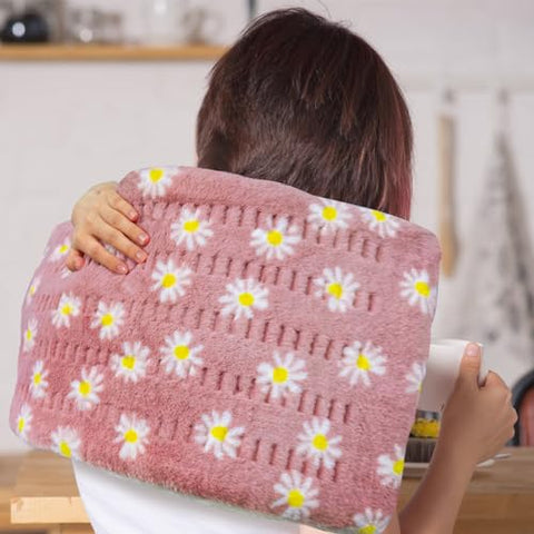 GOQO TOMO - Aquecedor de Flor GOQOTOMO para Alívio de Dor nas Costas – 12″ x 24″ 12 Níveis de Calor, 8 Temporizadores, Lavável à Máquina – F1224