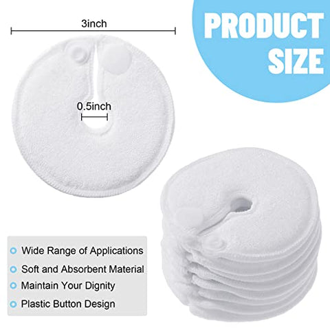 Sosation - Capas para Botão de Gastrostomia 56 Unidades – Acessórios para Sonda de Alimentação Abdominal Peritoneal – Almofadas de Algodão Absorventes – Branco, 3 Polegadas