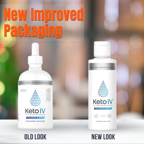 Adapted Nutrition - Keto IV Gotas Eletrolíticas de Alta Potássio | Frasco com Conta-Gotas à Prova de Vazamentos | 500mg Potássio Magnésio, Sódio | Marca Keto IV
