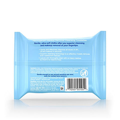 Lenços Demaquilantes Sem Fragrância, 25 un (Pack com 6) – Remoção de Maquiagem - Neutrogena