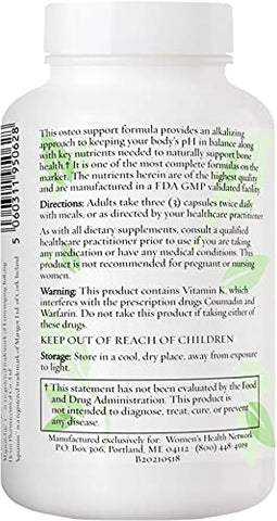 Women's Health Network - Multivitamínico Especial para Mulheres com Maior Risco de Problemas de Saúde Óssea – 180 Cápsulas (1 Frasco) | Women’s Health Network