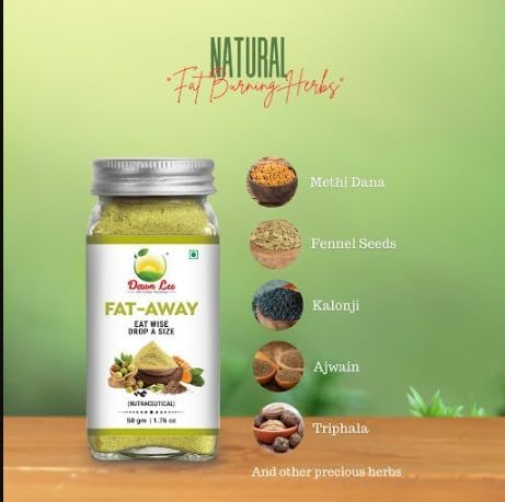 Dawn Lee ( 18th Century Goodness ) - Fat Away | Bebida em Pó Natural para Queimar Gordura Abdominal (50g, Fat Away)