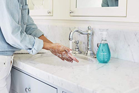 Recarga de Sabonete Líquido Method Gel, Queda d’Água, Fórmula Biodegradável, 1000 ml (Pack com 6 unidades)